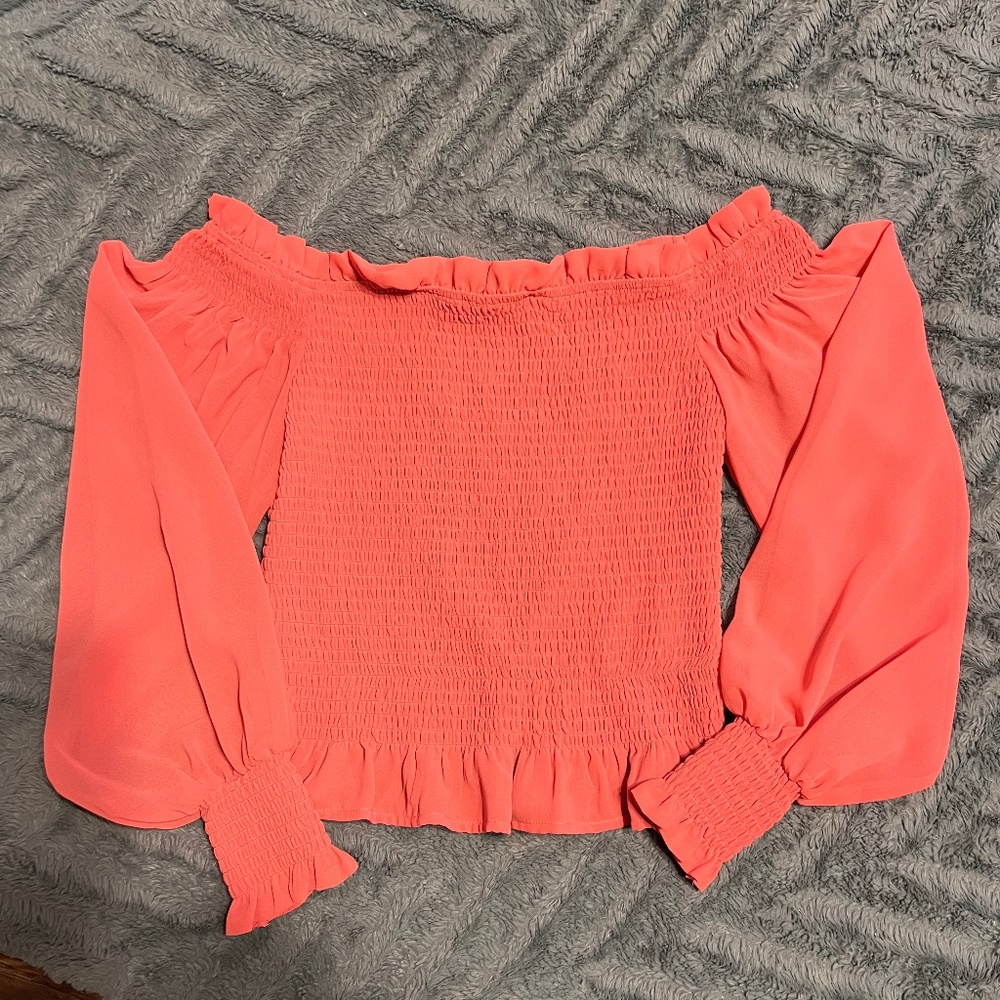 Coral Blouse